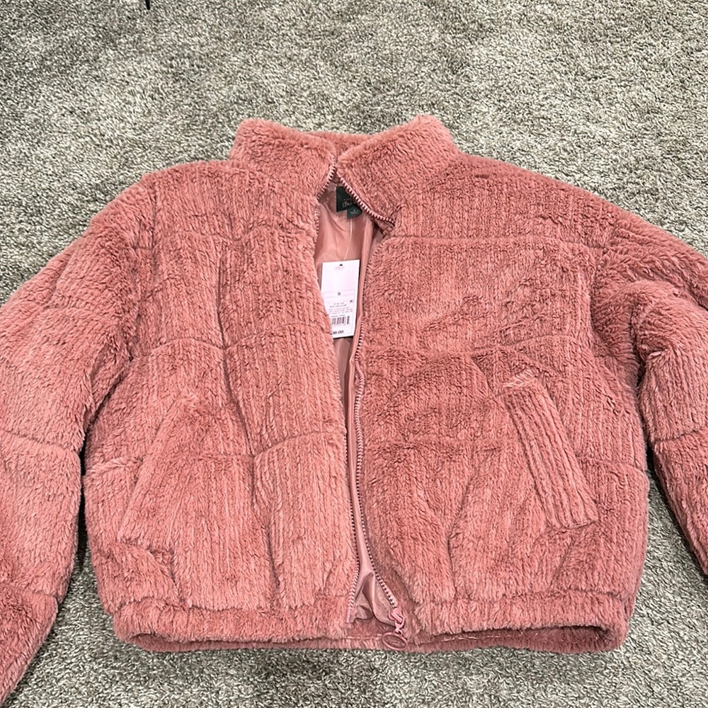 Cozy Pink Textured Jacket